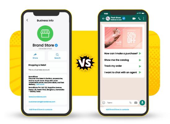 Verified WhatsApp Business Example